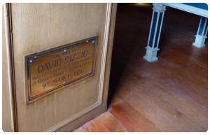 Targa dedicate a Rizzio