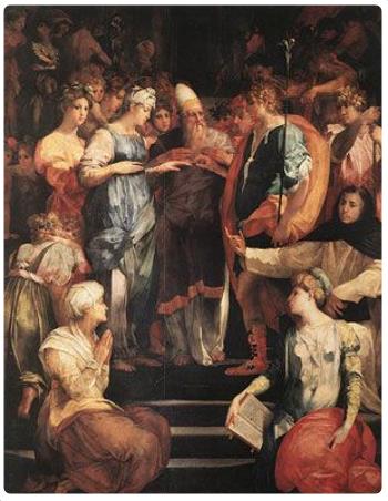 Sposalizio della Vergine - Rosso Fiorentino - Basilica di San Lorenzo - Firenze