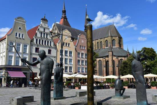 Piazza del Mercato a Rostock