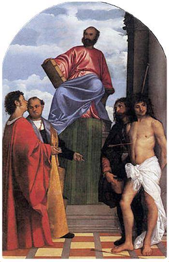 San Marco in Trono e Santi - Tiziano