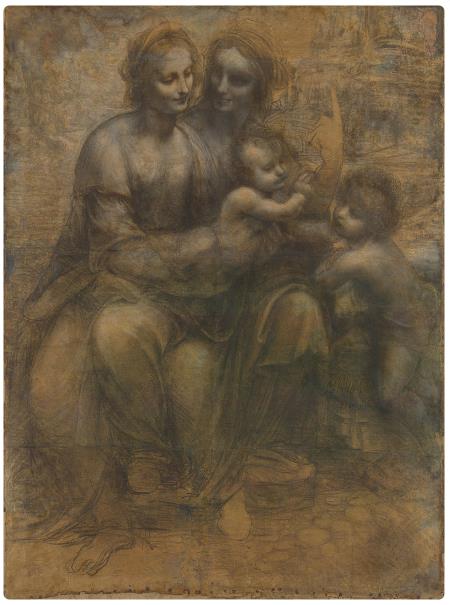 Sant'Anna, la Madonna, il Bambino e San Giovannino - Leonardo da Vinci 
