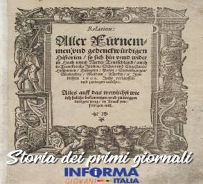 Quando è stato fondato il primo giornale?