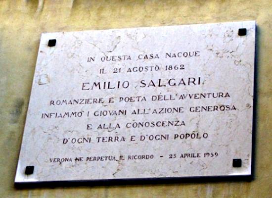 Targa a Emilio Salgari
