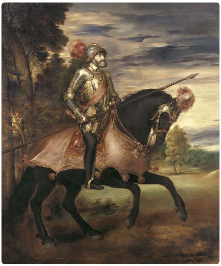 Tiziano. Ritratto equestre dell'Imperatore Carlo V