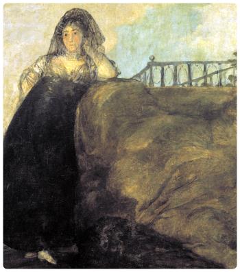 Una Manola - Pinturas Negras - Francisco Goya