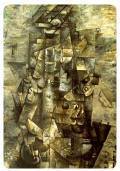 Uomo con chiratta - Picasso 1911