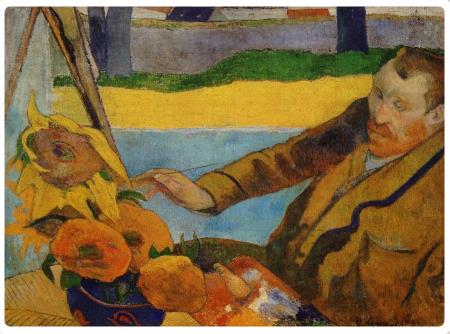 Van Gogh che dipinge i Girasoli - 1888 - Gauguin