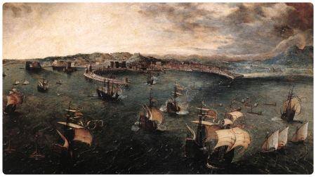 Battaglia nel porto di Napoli - Pieter Bruegel