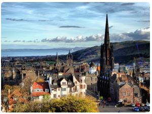 Vista dal Castello di Edimburgo