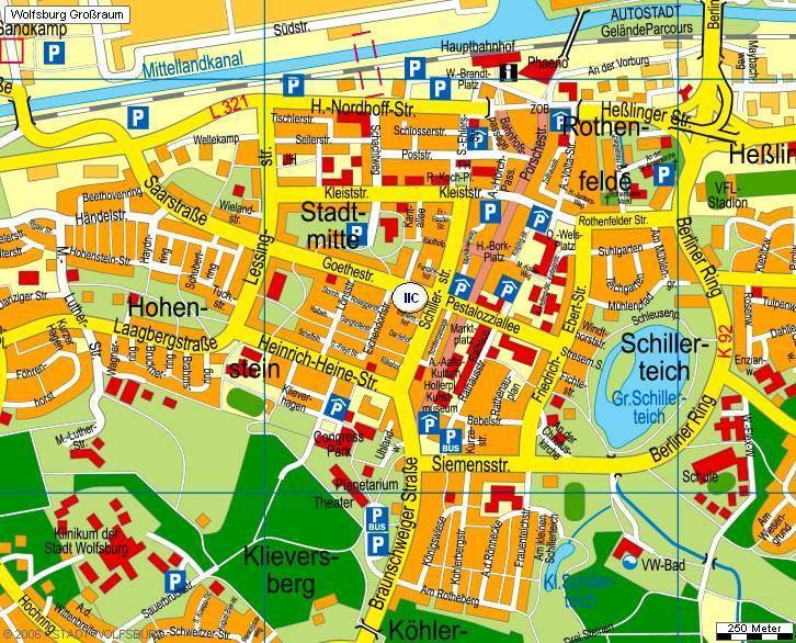 Map of Wolfsburg - Wolfsburg Map